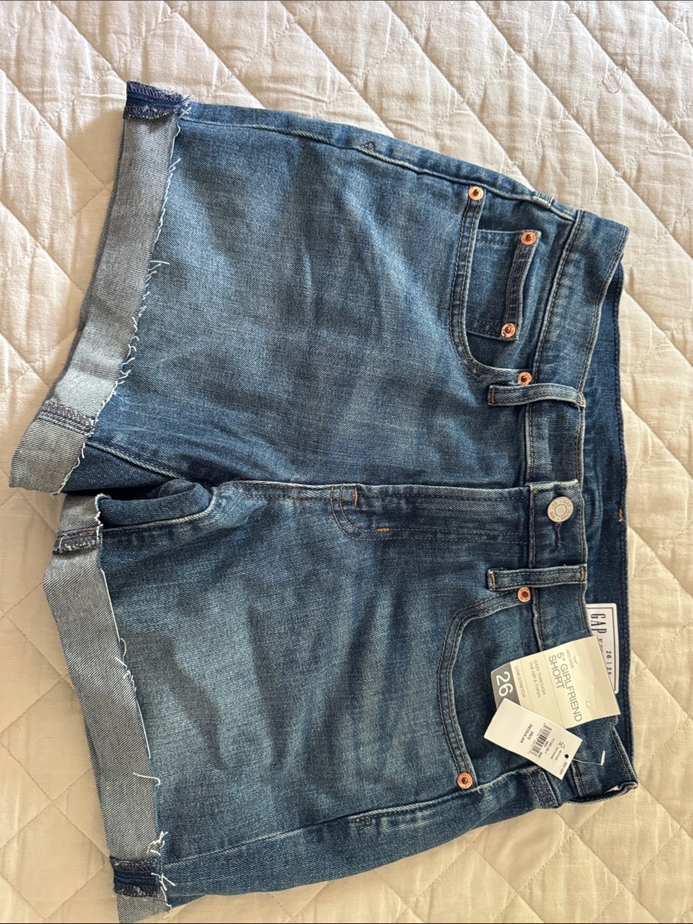 GAP Women's Medium Blue Denim Cutoff Shorts